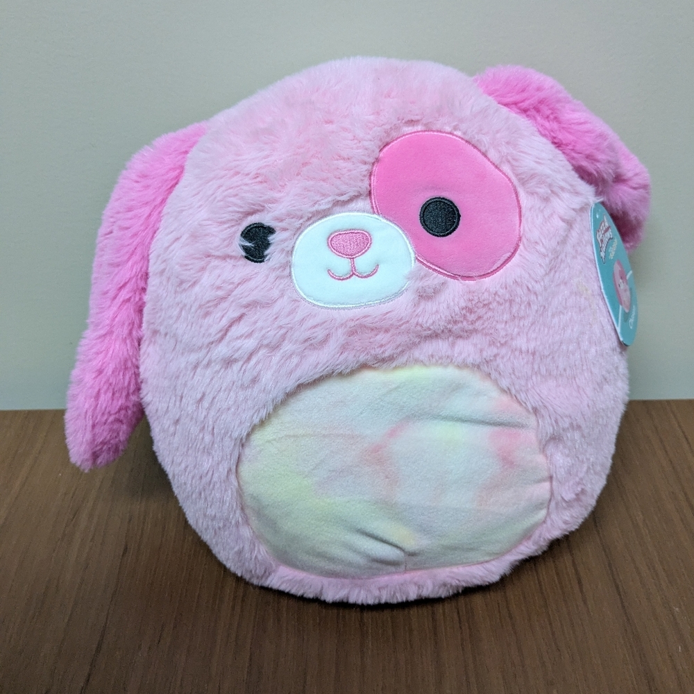 ⭐ 2/$40⭐ BNWT 12" Chasen Pink Dog Fuzzmallow Squishmallow Plush
